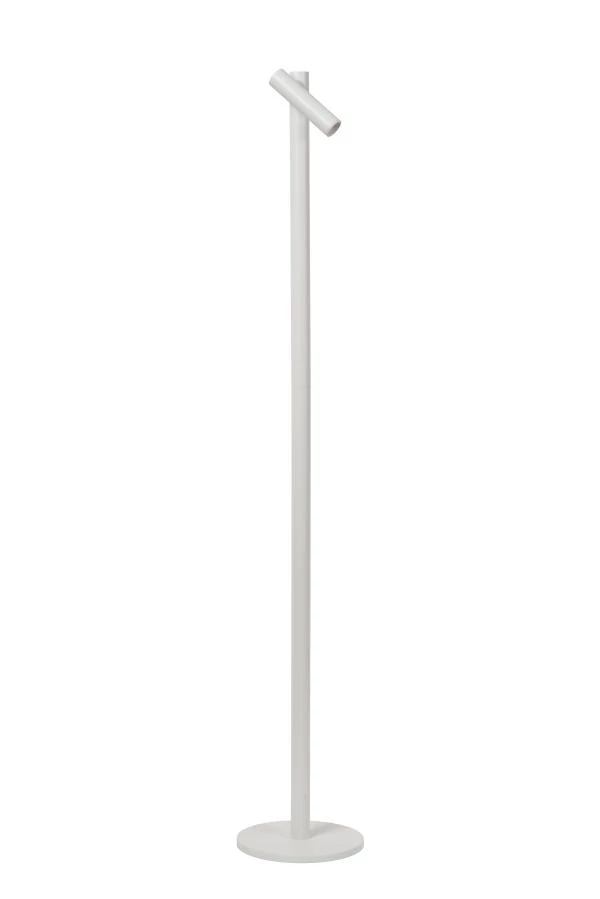 Lucide ANTRIM - Lampadaire / lampe de lecture Rechargeable Intérieur/Extérieur - Batterie/Piles - LED Dim. - 1x2,2W 2700K - IP54 - Avec station de charge sans fil - Blanc - éteint